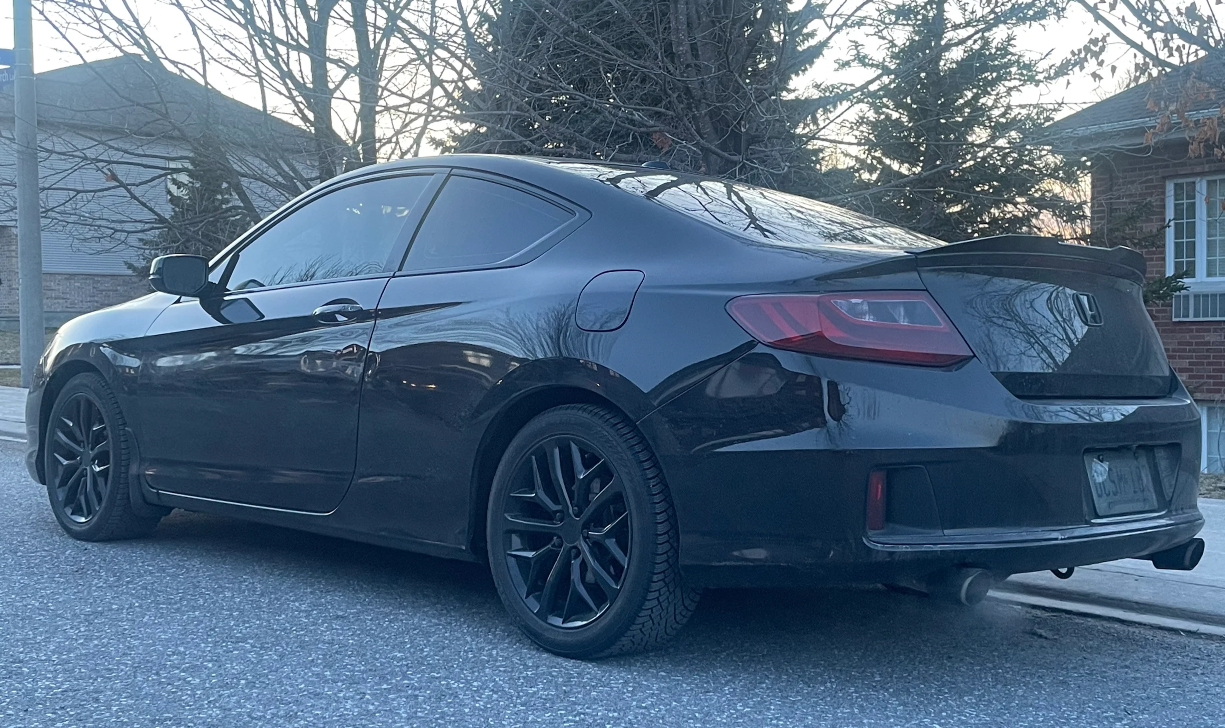 Blacked-out Honda Accord coupe detailed by AutoWa Customs